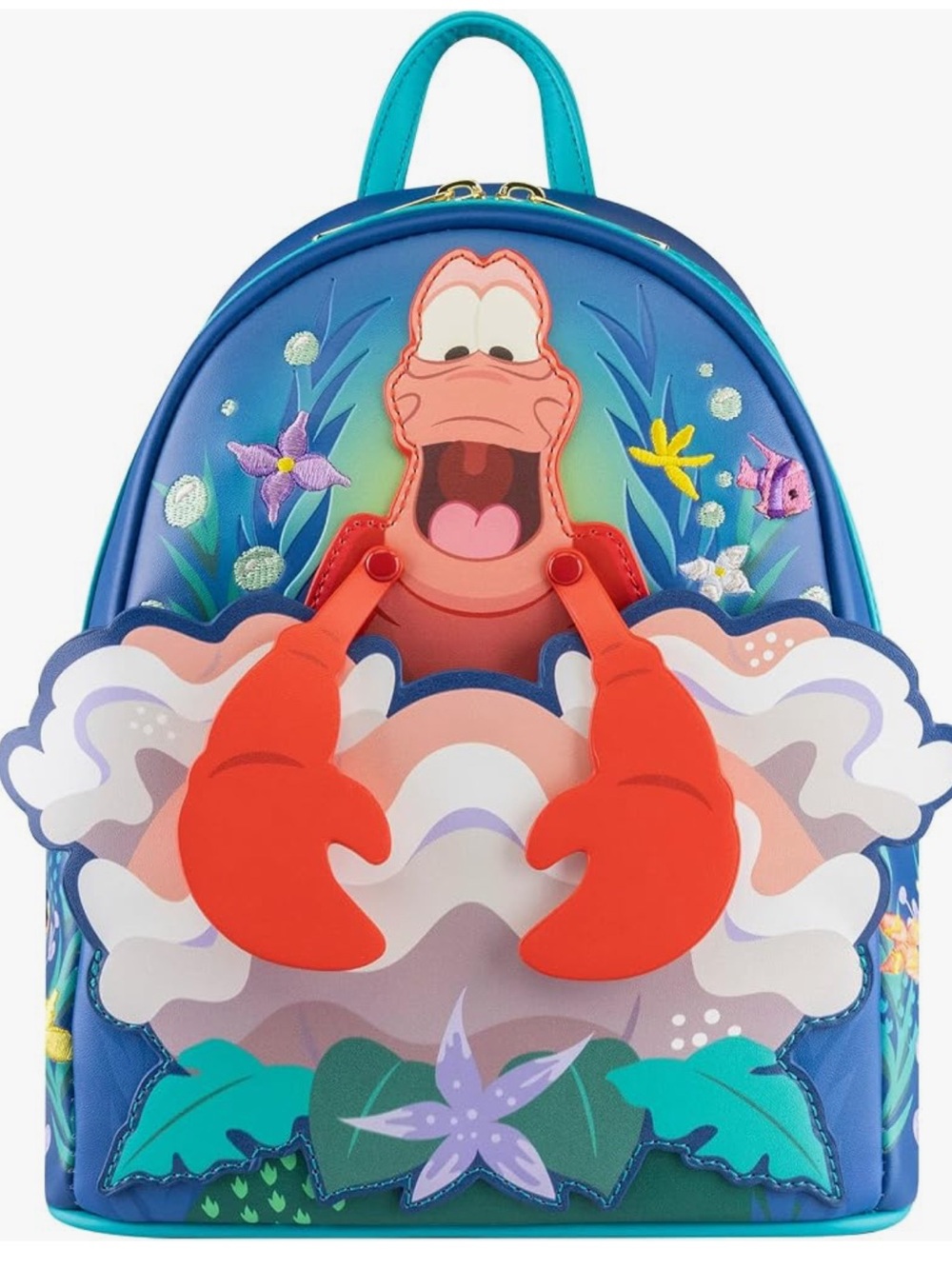 Loungefly Little Mermaid Sebastian Mini Backpack
